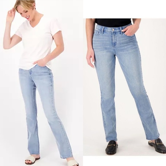 Laurie Felt Jeans Forever Denim Baby Bell Light Vintage Blue Size 6 - Picture 3 of 14